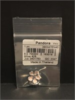 New Pandora sterling charm flower
