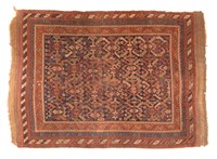 Antique Afshar rug, approx. 4.3 x 5.10