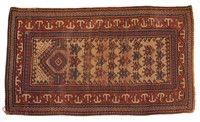 Antique Kazak prayer rug, approx. 3.3 x 5.9