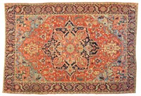 Rare Antique Serapi carpet, approx. 9.1 x 13.2