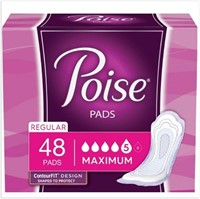 Poise Max Absorb Bladder Pads 12.4 PK/48