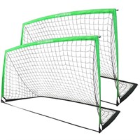RUNBOW 9x5 ft Portable Kids Soccer Goal for Backya