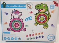 Cartoon Dart Board Unicorn or Dinosaur  (12 PCs)