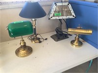 4 desk lamps