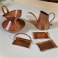ASSORTED HAMMERED COPPER