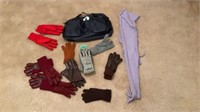 Gloves and bag