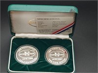 2 - Homestake Mine .999 Silver Proof Medals