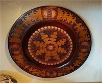 Round Wooden Plate Wall Decor