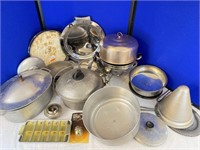 Aluminum, Silver Plate, Roasters and more