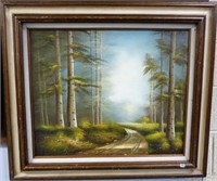Jack Payne Forest Landscape Oil Painting