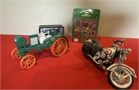 Toy Tractor, Motorbike & More Includes
