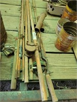 Vintage Bamboo Poles, Rods, Reels and Pole