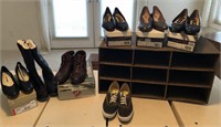 Collection of Women's Shoes & Shoe Organizer