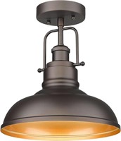 ZEYU FARMHOUSE SEMI FLUSH MOUNT LIGHT FIXTURE