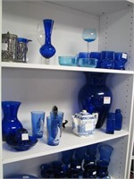 Misc Blue glass lot