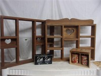 Wood Knick Knack Shelves & Miscellaneous Decor
