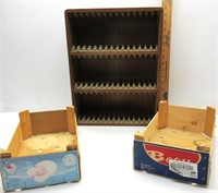 Vtg. Wooden Storage Boxes