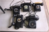 5 Vintage Telephones