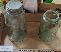 GREEN MASON CANNING JARS