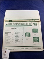 Vintage Sams Photofact Folder No 912 TVs