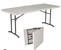 Lifetime - 6' Ft Foldable White Table