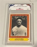 1985 Topps Collectors #14 Lou Gehrig Card
