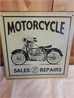 Motorcycle Metal sign.