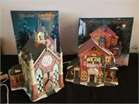 2 Christmas villages