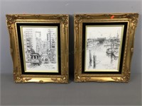 2x The Bid Signed San Francisco Art Work