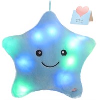 WEWILL 9'' LED Twinkle Star Soft Plush Pillow Toys