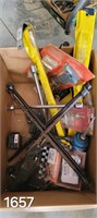 4 wheel Tire Irons and Assorted Tools