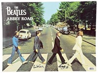 Beatles- Abbey Road Poster Signed by McCartney & S
