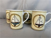 American Atelier Porcelain Sailboat Cups