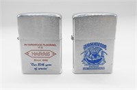 (1)1977 AND 1978 ADVERTISING ZIPPO LIGHTER