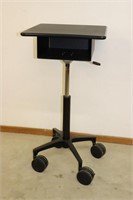 Adjustable height rolling table/ laptop stand