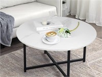 Round Coffee Table Faux marble