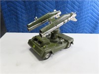 50s Tin Litho 9" Metal Toy Missle Launcher