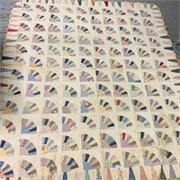Multi Color Hand Sewn Quilt