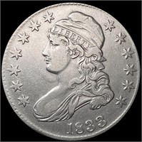 1833 Capped Bust Half Dollar NEARLY UNCIRCULATED
