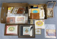 Cigar Labels Paper Ephemera & Advertising Lot