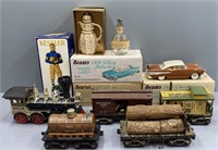 Beam & Novelty Decanters Advertising Lot