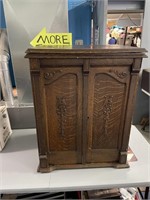 Vintage Morse Sewing Machine Tiger Oak Cabinet