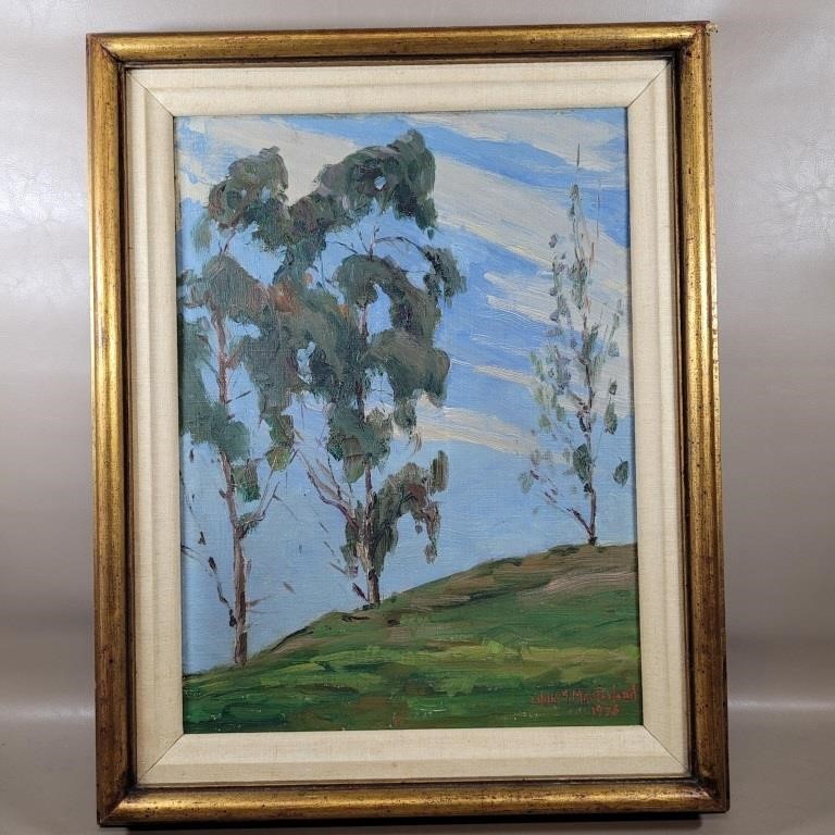 E. MCFARLAND 1928 ORIGINAL OIL PAINTING ON CANVAS