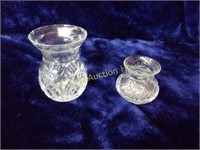 Two Crystal Forcing Vases