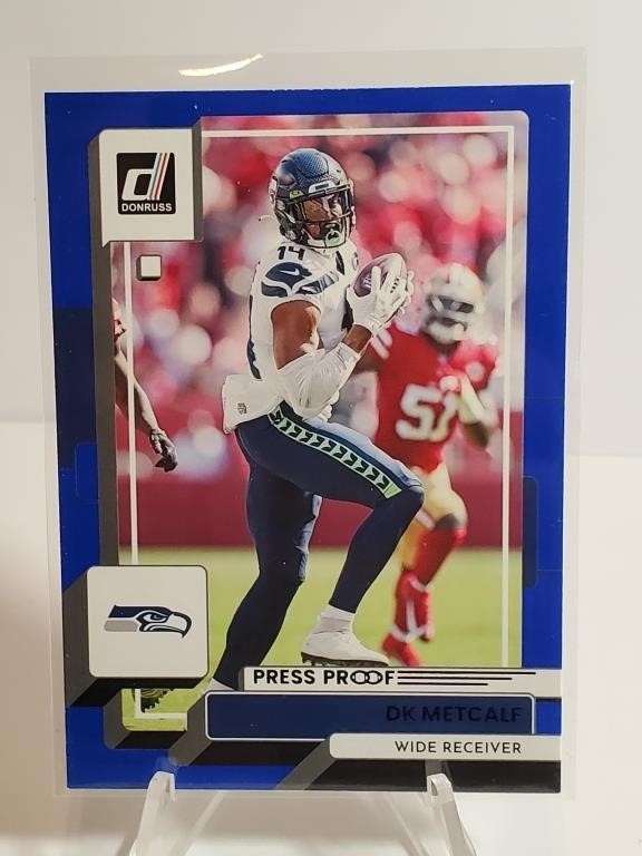 2022 Donruss Press Proof Blue DK Metcalf