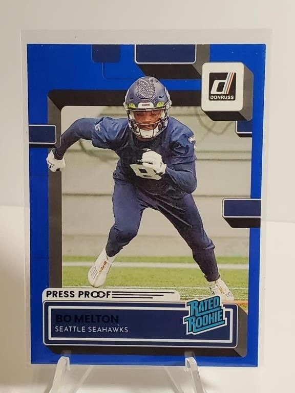 2022 Donruss Press Proof Blue Bo Melton RC