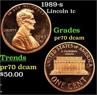 Proof 1989-s Lincoln Cent 1c Grades GEM++ Proof De