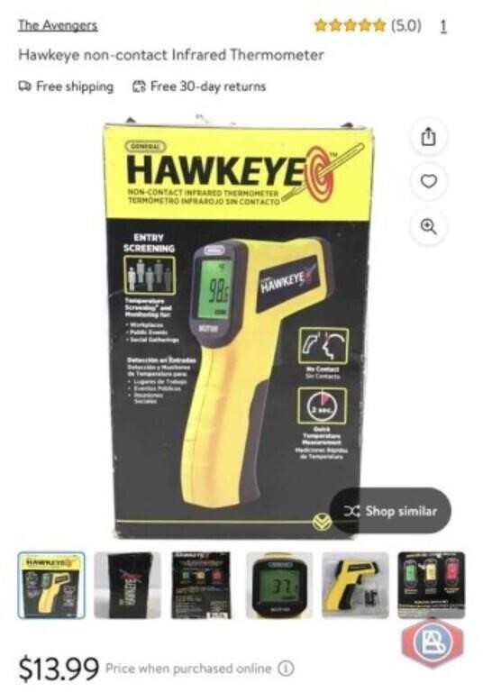 New 48 pcs; Hawkeye non-contact Infrared