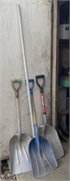 Metal and Plastic Scoop Shovels and Extension