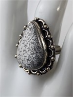 925 DENDRITE OPAL RING